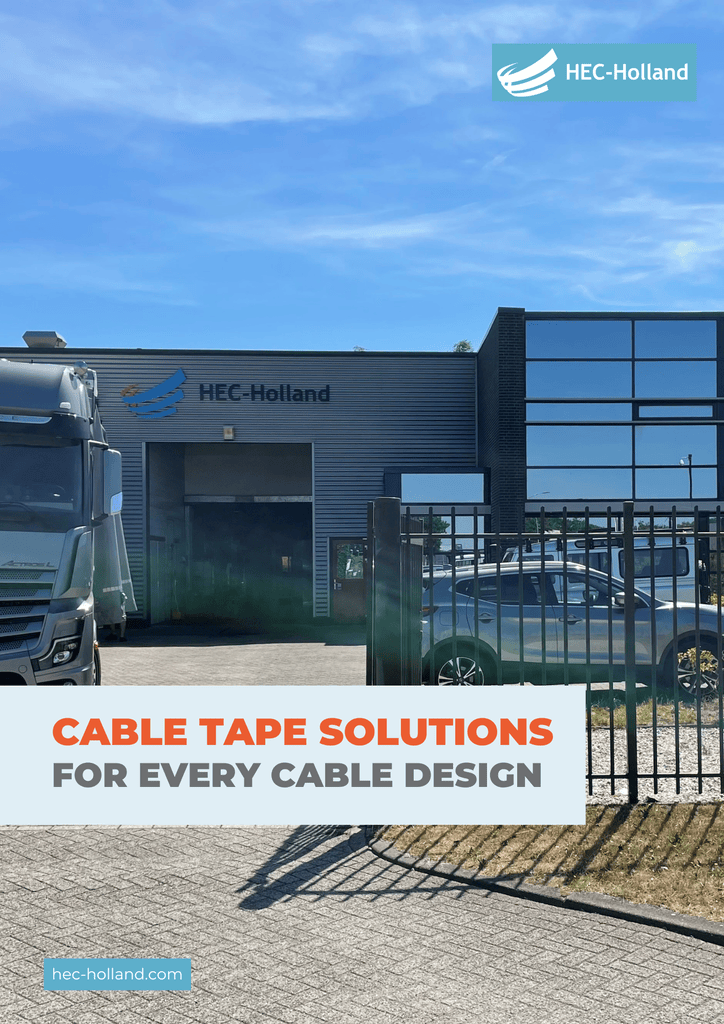 Frontpage cable tapes brochure HEC-Holland