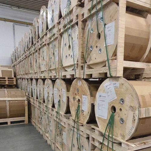 Storage of cable material