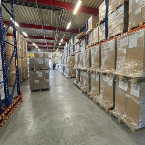 Storage and pallets of HEC-Holland storage